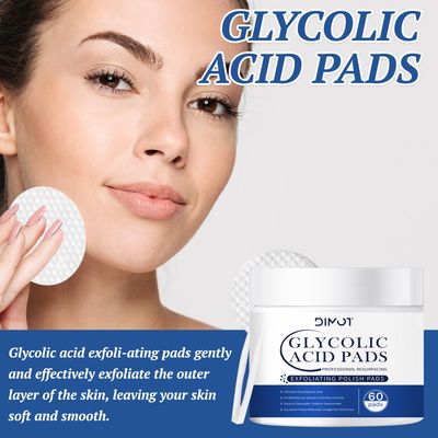 Glycolic Acid Resurfacing Pads 60 Count, 10% Ultra Pure Glycolic Acid+2% Salicylic Acid, Exfoliating Peel Pads for Face With Deep Cleaning, Exfoliating Pads Effect for Women (2)