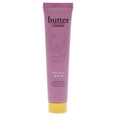 butter LONDON Extra Whip Hand &amp; Foot Treatment, Shea &amp; Cocoa Butter, Helps Hydrate &amp; Restore Dry Skin, Helps Firm Skins Appearance, Vegan, Cruelty &amp; Paraben Free