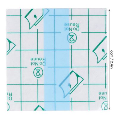 100pcs Makeup Hand Palette Waterproof PU Film Self Adhesive Disposable Makeup Mixing Palette