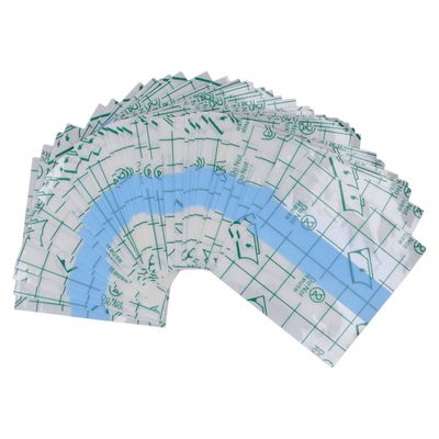 100pcs Makeup Hand Palette Waterproof PU Film Self Adhesive Disposable Makeup Mixing Palette