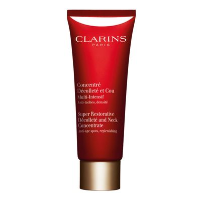 Clarins Super Restorative Dcollet and Neck Concentrate | Deeply Replenishing, Anti-Aging Cream For Mature Skin | Skin Texture Is Refined and Chest Creases Are Visibly Diminished After 4 Weeks*