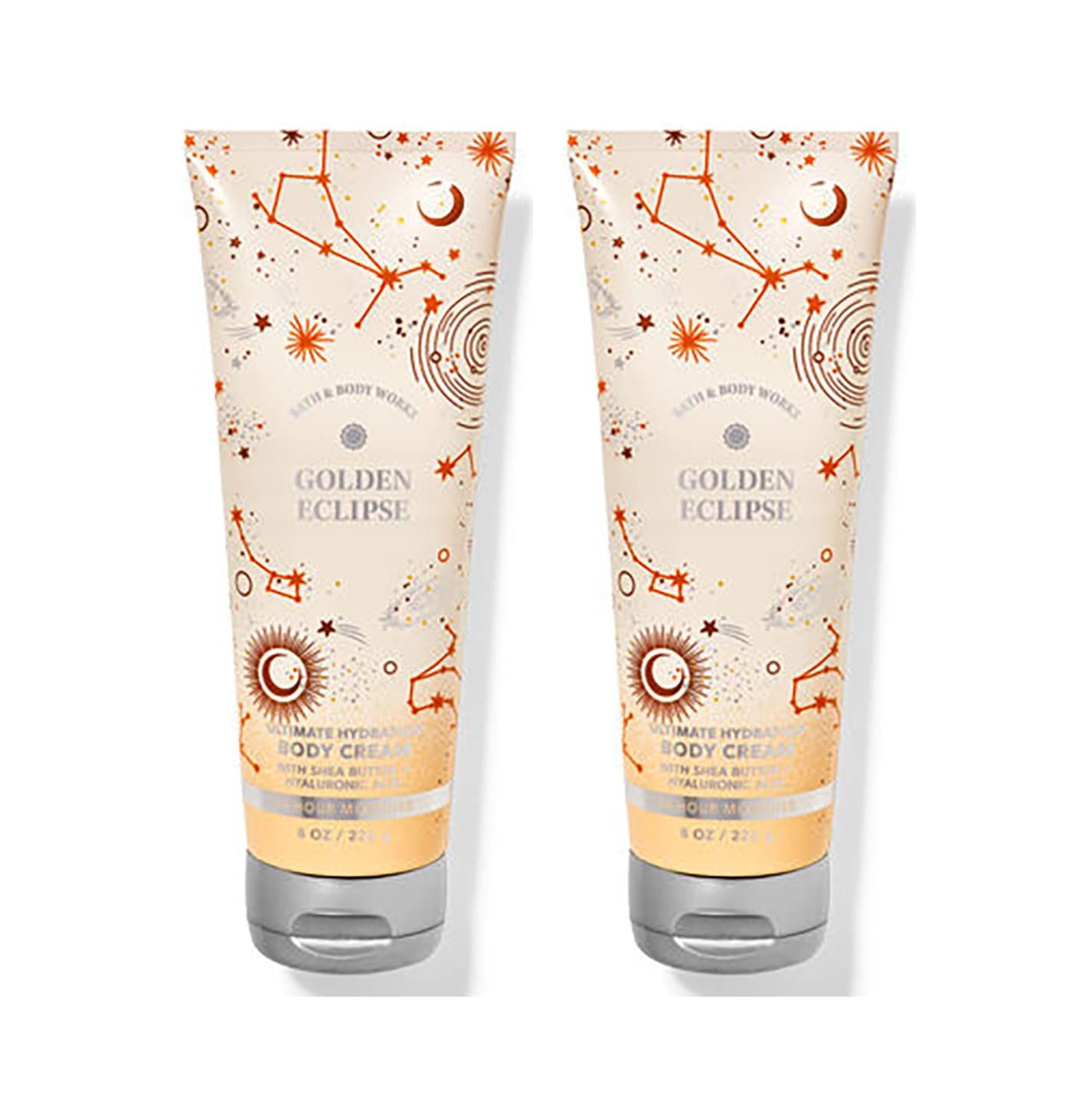 Bath &amp; Body Works Golden Eclipse Ultimate Hydration Body Cream For Women 8 Fl Oz 2- Pack (Golden Eclipse)
