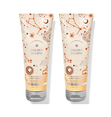 Bath &amp; Body Works Golden Eclipse Ultimate Hydration Body Cream For Women 8 Fl Oz 2- Pack (Golden Eclipse)