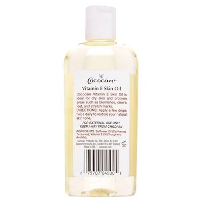 Cococare Vitamin E Skin Oil - Maximum Moisture for Dry Skin - Scar and Wrinkle Reduction Skin Oil - 4 Oz