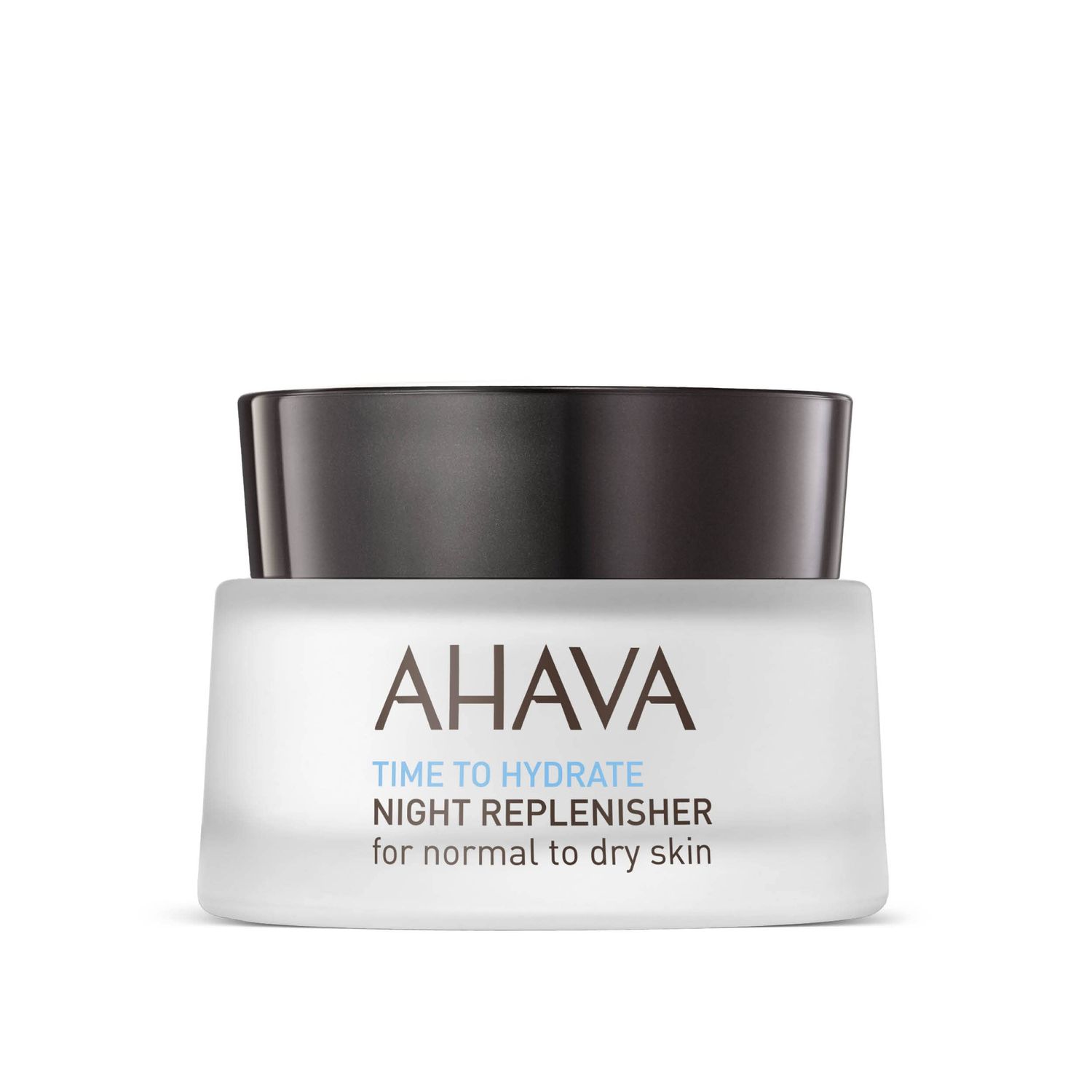 AHAVA Time To Hydrate Night Replenisher, Normal To Dry Skin - Rich &amp; Velvety Cream for Deep Hydration, Fight Overnight Dehydration &amp; Reinforce Skin Barrier, with Osmoter, Jojoba &amp; Vitamin E, 1.7 Fl.Oz