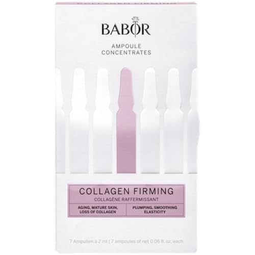 BABOR Collagen Firming Ampoule Concentrate, Collagen Skincare Capsule, Anti Aging Serum, Increase Elasticity, Firming and Lifting 7 Day Treatment