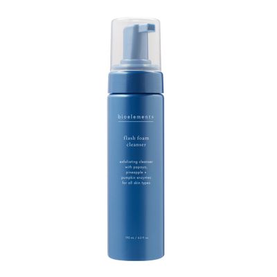 Bioelements Flash Foam Cleanser - 6.5 fl oz - Exfoliating Foam Cleanser for Oily, Combination &amp; Dry Skin - Vegan, Gluten Free - Never Tested on Animals