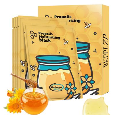 BKPPLZP Sheet Face Mask Set,Moisturizing Face Mask Skin Care,Brightening &amp; Firming Sheet Masks,Hydrating Daily Facial Propolis Mask Set for Women,10 Pack