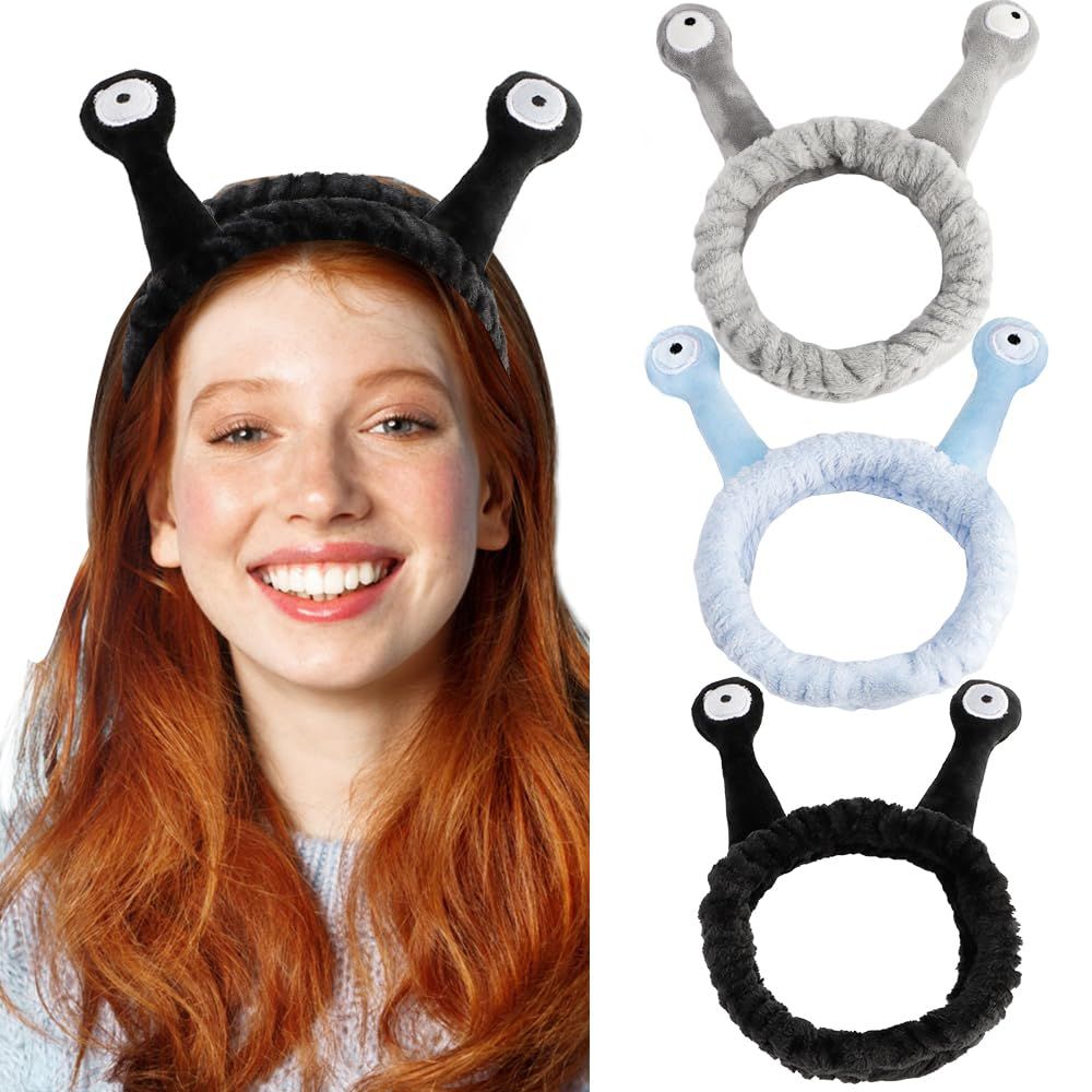 Animal Ear Headbands for Face Washing,Spa Headbands for Washing Face Makeup Headband for Washing face Skincare Headbands Towel Headbands Facial Headbands for Women Girls Microfiber Puffy Headbands