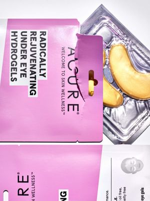 Acure Radically Rejuvenating Under Eye Hydrogel Mask, Provides Anti-Aging Support, &amp; Silk Tree, Purple, Cucumber, 0.236 Fl Oz (Pack of 1)