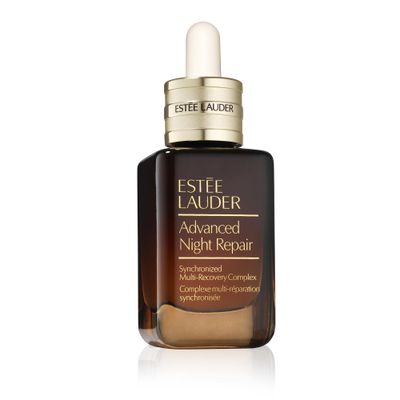 Este Lauder Advanced Night Repair Face Serum Synchronized Multi-Recovery Complex with Hyaluronic Acid &amp; Peptides| Anti Aging &amp; Hydrating, 1.7 Fl Oz
