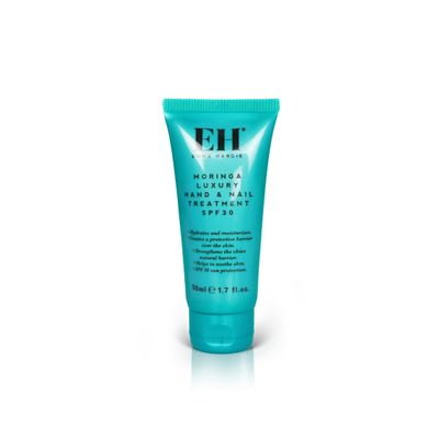 Emma Hardie 50ml Moringa Luxury Hand &amp; Nail Treatment with SPF 30 UVA &amp; UVB Sun Protection, Helps to Protect from Sun Damage, Hydrate, Soothe &amp; Condition the Skin, Vegan &amp; Cruelty Free