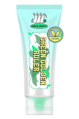 CHASIN&#39; RABBITS Green Golden Ruler Face Moisturizer Cream | Korean Skin Care Moisturizer Face Cream with Green Tea Extract &amp; Probiotics | Vegan Intensive Moisturizing &amp; Nourishing (2.53 fl oz)