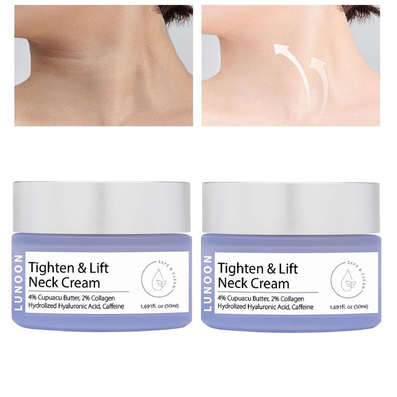 Ginaday 2 Pcs Tighten and Lift Neck Cream,Neck Firming Creams for Tightening and Firming Active Skin Repair.