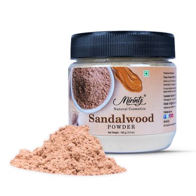 100% Natural Sandalwood Powder | (3.5 Oz) Chandan Powder for Women &amp; Men | Herbal Sandalwood Powder for Face &amp; Skin | Ayurvedic Face Pack for Glowing Skin, Tan Removal Mask &amp; Natural Face Pack