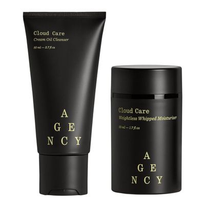 Anti-Aging Skin Care Gift Set for Dry Skin, Cloud Care Duo with Cream Oil Facial Cleanser and Weightless Face Moisturizer, Agency by Curology