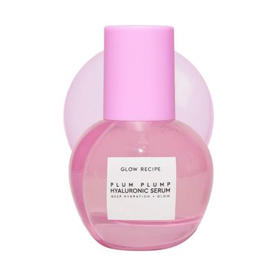 Glow Recipe Plum Plump Hyaluronic Acid Serum - Hydrating Korean Skin Care + Face Serum for Women &amp; Men with Antioxidant Plum + Vitamin B5 to Repair Skin Barrier &amp; Lock-In Moisture (30ml)