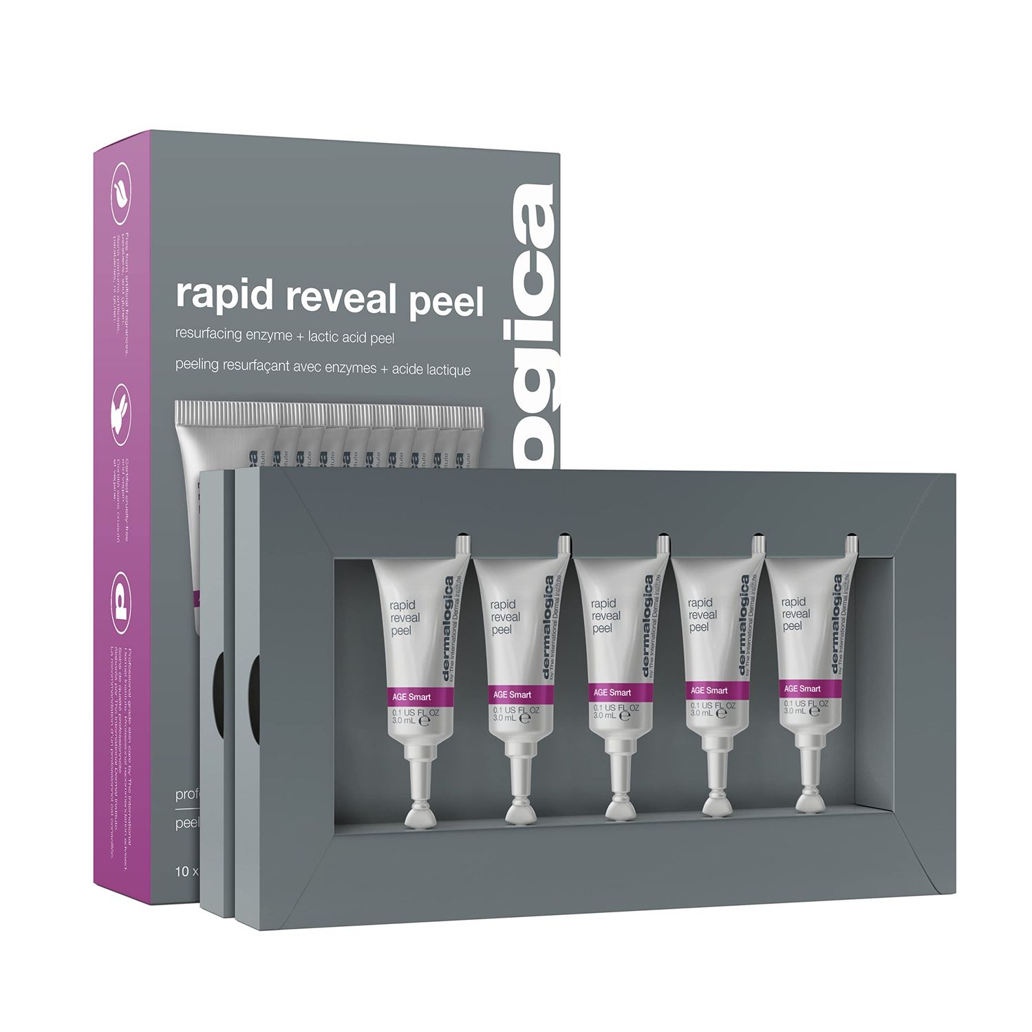 Dermalogica Rapid Reveal Peel Anti-Aging Face Peel with Lactic Acid - Professional-Grade At-Home Peel Reveals Bright, Healthy-Looking Skin, 1 Fl Oz (Pack of 1)