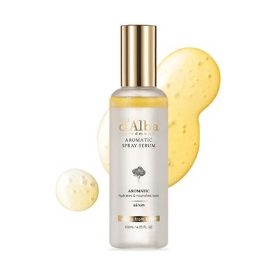 d&#39;alba Piedmont Italian White Truffle First Aromatic Spray Serum, Fragrant VEGAN Glowy Antioxidant Face Mist, Deep Hydration Skin Firmness, Korean Skin Care (4.05 fl.oz)