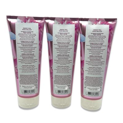 Bath &amp; Body Works Sweet Pea Body Cream - Ultimate Hydration - 8oz each - Pack of 3