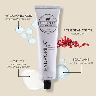 Dionis Goat Milk Skincare Essentials Skincare Set - Hydromilk Moisturizer, Anti-Wrinkle Cream, Roller Key for Skincare Routine, Cruelty Free, Paraben Free, For All Skin Types