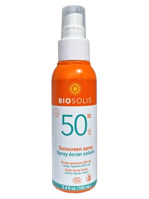 Biosolis Sun Spray SPF 50 - Sunscreen Spray Conditions the Face and Body - Mineral-Based Filters - Protects Against Harmful Rays - Ideal for Tanned Skin - No White Marks - Non-Greasy - Vegan - 3.4 oz