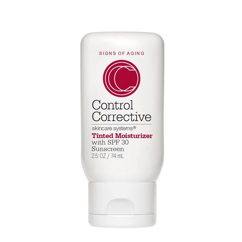 CONTROL CORRECTIVE Tinted Moisturizer With Spf 30, 2.5 Oz - Non-Greasy Hydration, Subtle, Healthy-Looking, Even Out Skin Tone, Moisturizes &amp; Protects, Zinc, Titanium, Natural Sunscreen, Sheer Coverage