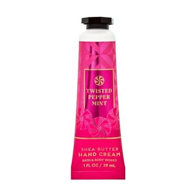 Bath &amp; Body Works Shea Butter Hand Cream 1 OZ (Twisted Peppermint)