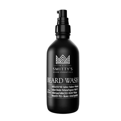 Angie Watts Smittys Beard Wash, 4oz - All Natural and Organic Ingredients | 100% Vegan | Formulated to Moisturize Skin &amp; Beard Hair | Keeps Beard Clean, Conditioned &amp; Soft