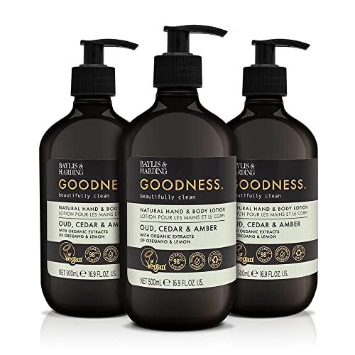 Baylis &amp; Harding Oud Cedar and Amber Hand &amp; Body Lotion - 16.9 fl oz - (PACK OF 3)