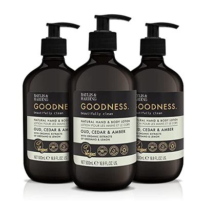 Baylis &amp; Harding Oud Cedar and Amber Hand &amp; Body Lotion - 16.9 fl oz - (PACK OF 3)