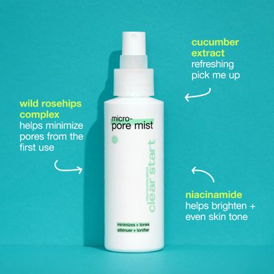 Dermalogica Clear Start Micro-Pore Mist, Facial Toner Mist with Niacinamide + Witch Hazel, Minimizes Pores, Brightens &amp; Evens Skin Tone