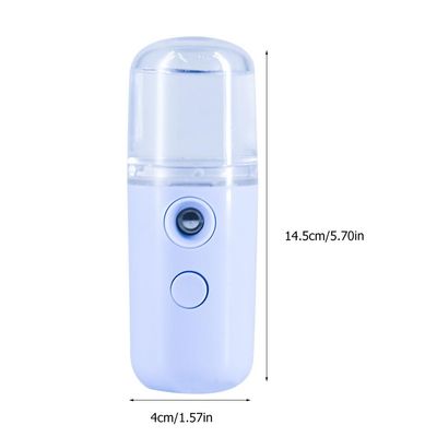 1Pc Facial Steamer Portable Humidifier, Plastic Handy Mist Sprayer Diffuser, USB Rechargeable Mist Sprayer for Face, Makeup, Skin Care