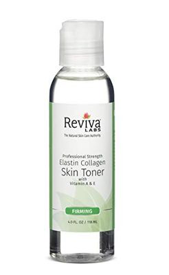 Elastin Collagen Skin Toner with Vitamin A, Vitamin E | Reviva Labs | for Dry Skin, Aging Skin, Alcohol Free, Restores pH and Firms and Tones Skin&#39;s Appearance