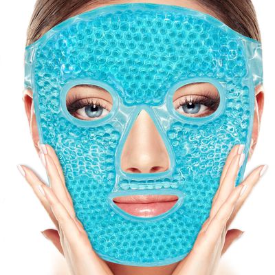 FUNNIR Gel Beads Face Ice Mask Pack- Blue to Reduce Puffiness,Dark Circles, Hot Cold Compress Pack, Face Spa