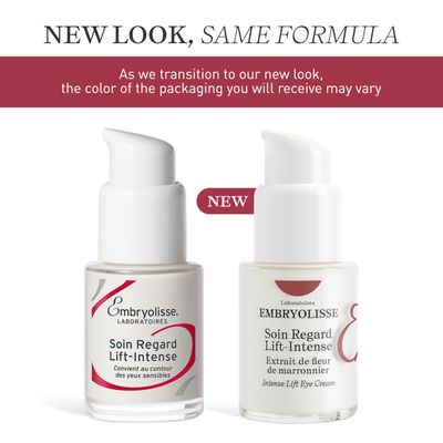 Embryolisse Intense Lift Eye Cream. Lifts Eyelids, Reduces Wrinkles, Circles, And Bags. Targeted Anti-Aging Treatment With Hyaluronic Acid 0.5 fl.oz.