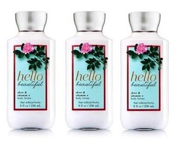 Bath and Body Works hello beautiful Body Lotion Lot of 3 - Full Size