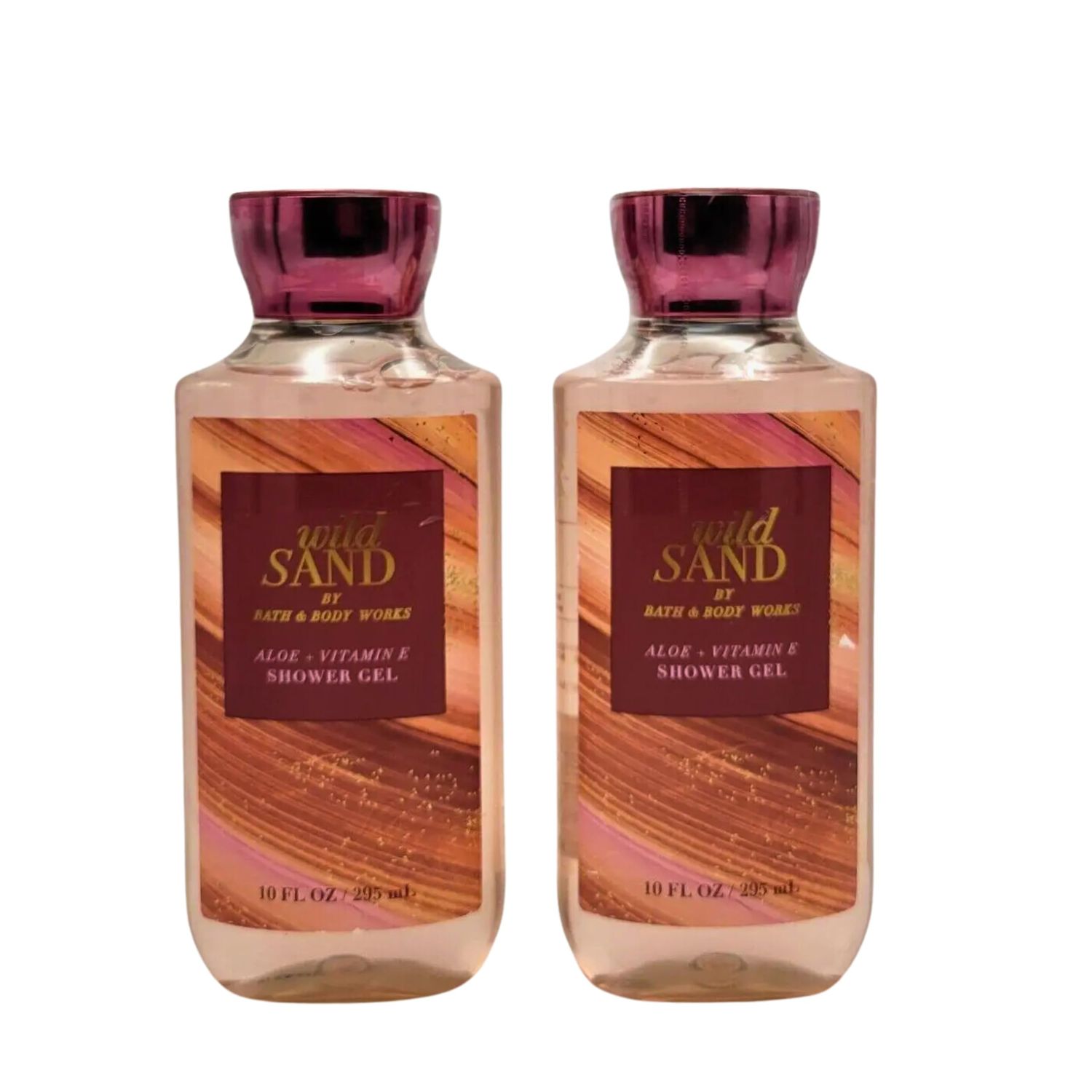 Bath &amp; Body Works Shower Gel, Set of 2 Bottles, Each Bottle 10oz (Wild Sand)
