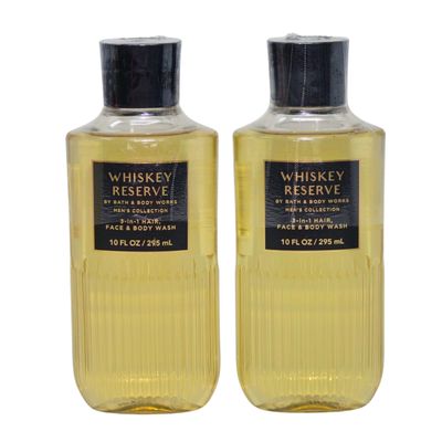 Bath &amp; Body Works Shea + Vitamin E Shower Gel, Set of 2, 10oz Each (Whiskey Reserve)