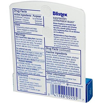 Blistex Lip Protectant, Spf 15, Raspberry Lemonade Blast, 0.15 oz