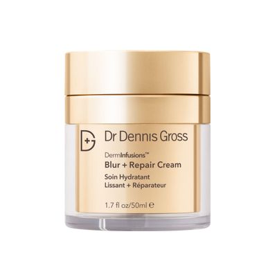 Dr Dennis Gross DermInfusions Blur + Repair Cream, Instantly Blurs Fine Lines, Smooths Skin with Satin-Matte Finish, Visibly Plumps &amp; Firms, Reduces Redness, and Improves Skin Elasticity, 1.7 Fl Oz