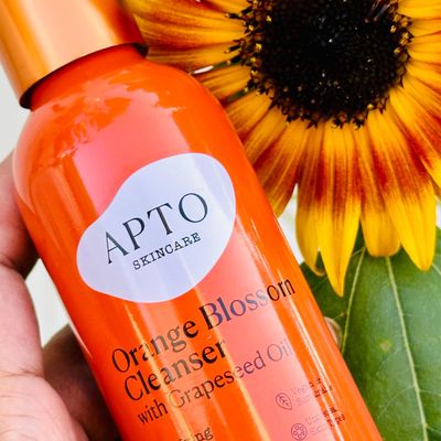 APTO Orange Blossom Cleanser w/Grapeseed Oil: Gentle but Effective Lightly-Foaming Daily Face Wash for Skin That's Clarified &amp; Refreshed, 4 fl. oz.