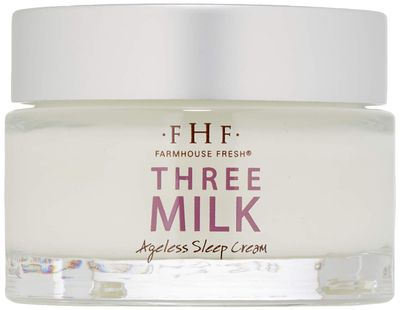 FarmHouse Fresh Face Moisturizer, Anti-Aging Cream. Hydrating Peptide Overnight Cream, Three Milk Ageless Sleep Cream. 1.7 Fl Oz