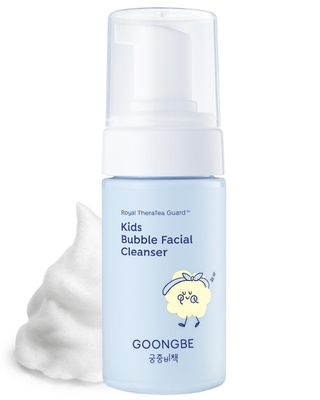 GOONGBE Kids&#39; Bubble Facial Cleanser - Korean Kids Low pH Bubble Foam Face Wash - Gentle Cleansing &amp; Hydrating with Panthenol and Amino Acids - Allergen Free Scent, 3.38 fl.oz.