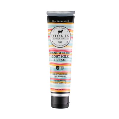 Dionis Goat Milk Skincare 3.3oz Sea Treasures Hand &amp; Body Cream - Travel Size Hand Lotion For Hydrating &amp; Moisturizing Dry Skin - Cruelty Free Cream Made In The USA - Paraben Free Formula