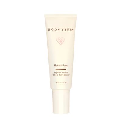 Crepe Erase Brighten &amp; Boost Ultra-C Body Serum, Anti-Aging Skin Care, Firming Body Moisturizer w/Vitamin C, Moisturizing Shea Butter &amp; Cocoa Butter to Support Wrinkle, Crepe Skin &amp; Collagen, 4 fl oz