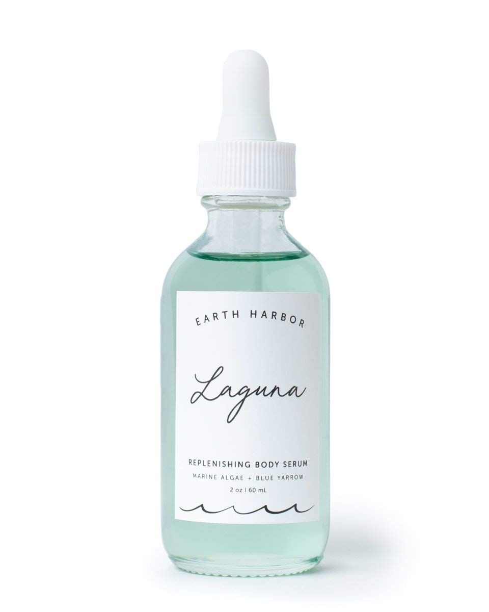 Earth Harbor | LAGUNA Replenishing Body Serum - Smoothes Complexion | Sea Botanicals &amp; Blue Yarrow | 100% Plant-Based + Sustainable | 2 fl oz
