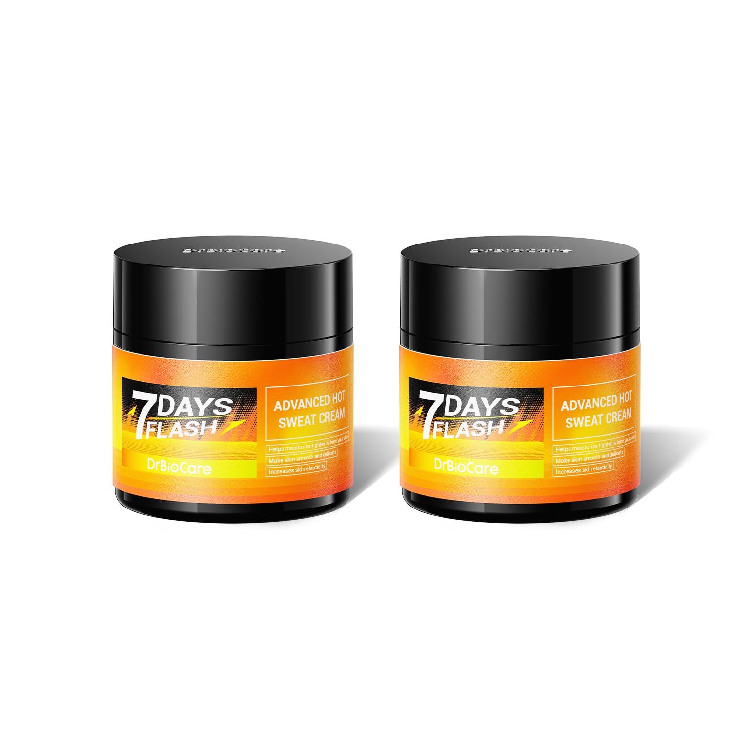 DrBioCare Advanced Hot Sweat Cream, Natural Sweat Enhancer Cream for Men and Women, Makes You Sweat Harder and Faster 2 bottle