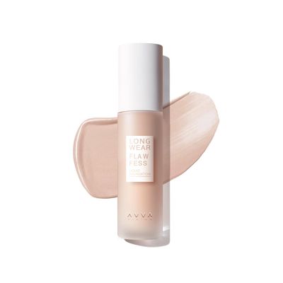AVVA VISION Liquid Foundation Makeup Natural True Skin Tone Full Coverage Concealer Flawless Complexion Blendable Longwear, Fair Ivory, 1 fl. oz.