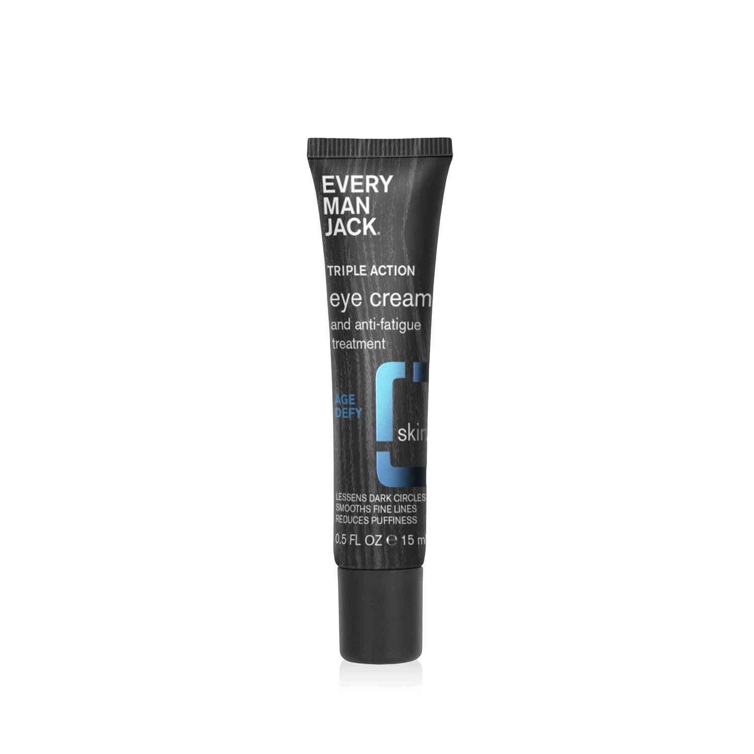 Every Man Jack Triple Action Anti Aging Eye Cream for Men - Reduce Dark Circles, Puffy Undereye Bags, and Fine Wrinkles Around the Eyes with Cocoa Butter, Aloe, And Myrtus Lead Extract - 0.5-ounce